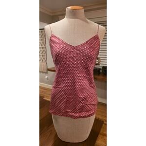 Theory Womens Petite Rose Pink Silk Easy Slip Color Block Grid